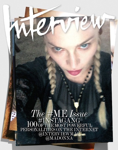 Селфи Мадонны для журнала Interview