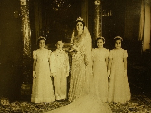 Египетская королева Фарида в свадебном платье