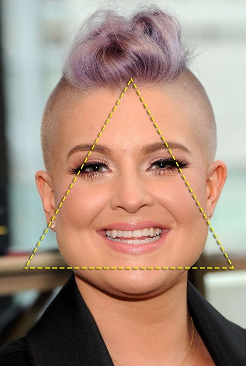 Келли Осборн: Лицо в форме треугольника